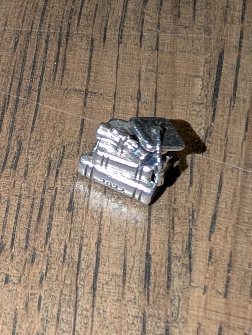 Pandora Silver Stack of Books Charm 2022 Graduate